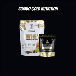 Combo Gold Nutrition 100% Whey Protein doypack 2lb + creatina 300g doypack